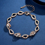 Wish Stone Link Charm Bracelet with Birthstone Crystals, 7"+2"