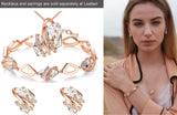 Wish Stone Link Charm Bracelet with Birthstone Crystals, 7"+2"