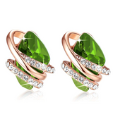 Wish Stone Birthstone Crystal Stud Earrings for Women
