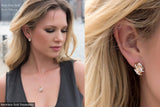 Wish Stone Birthstone Crystal Stud Earrings for Women