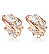 Wish Stone Birthstone Crystal Stud Earrings for Women