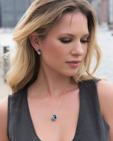 Wish Stone Birthstone Crystal Stud Earrings for Women