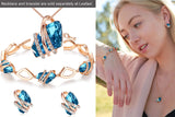 Wish Stone Birthstone Crystal Stud Earrings for Women