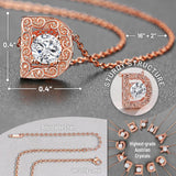 Personalized Initial Letter Pendant Necklace, Rose Gold Plated, A-Z, 16"+2"