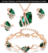 Wish Stone Adjustable Open Ring with Crystal, Rose Gold or Silver-Tone