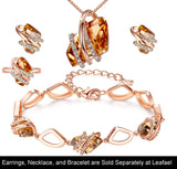 Wish Stone Adjustable Open Ring with Crystal, Rose Gold or Silver-Tone