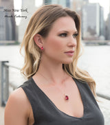 Birthstone Crystal Stud Earrings for Women, Rose Gold Plated or Silver Tone, Personalized Birthstone Jewelry